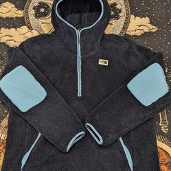 North Face Polyester Fleece Hoodie Size XL