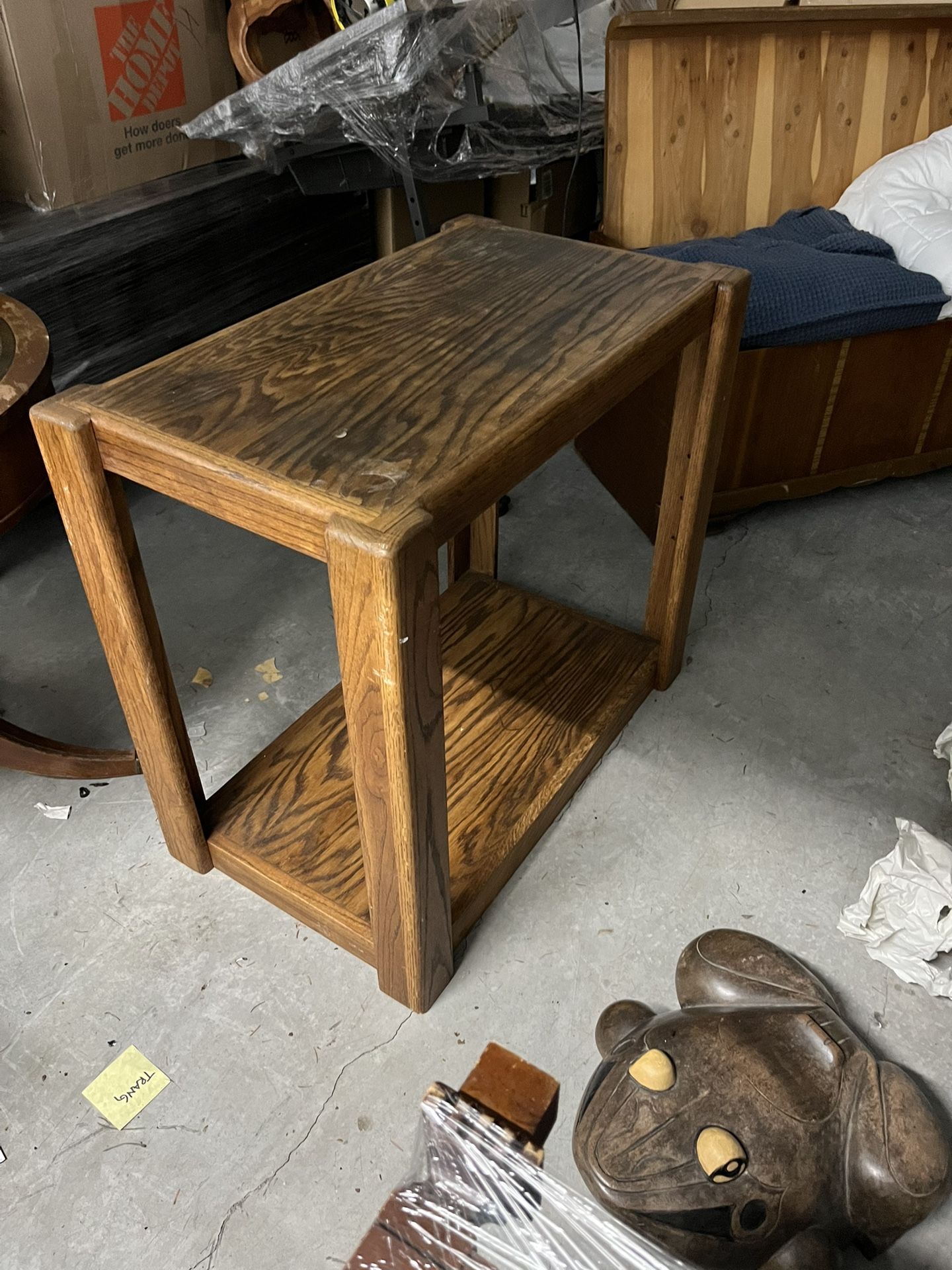 Solid oak table, handcrafted