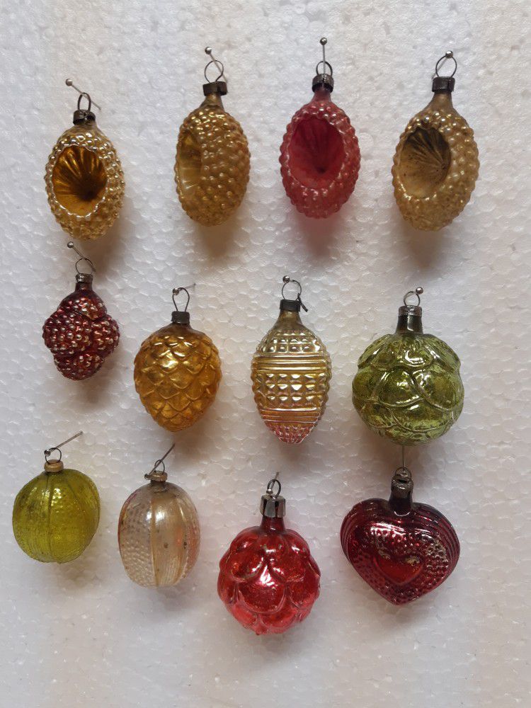 Small Hand Blown Christmas Ornaments