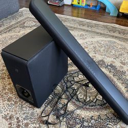 Yamaha Soundbar And Subwoofer