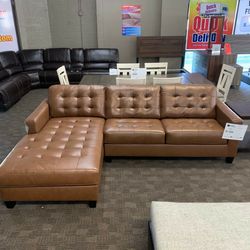 NEW IN BOX - Real Leather Couch 
