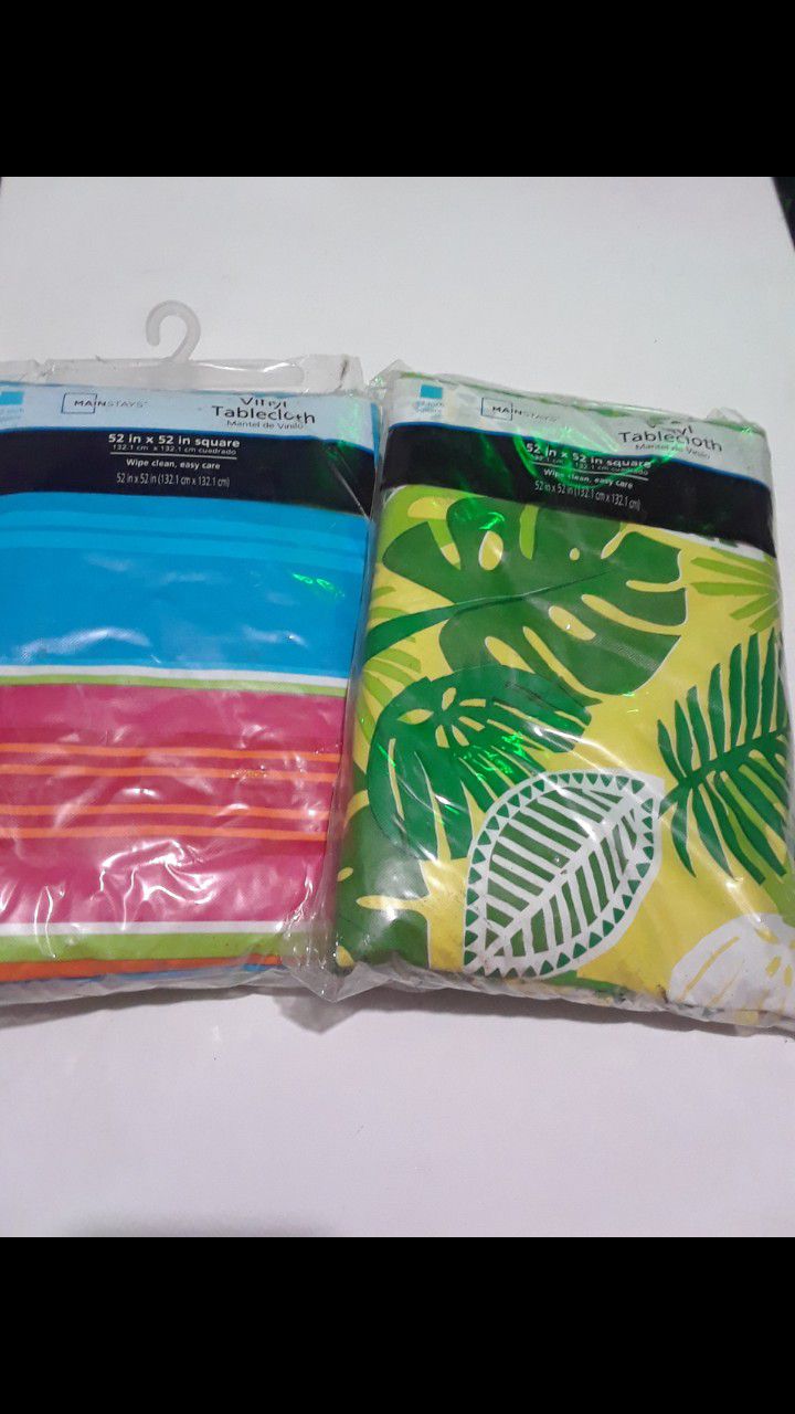 Summer Table Cloths $10.00 cash only (serious buyers)