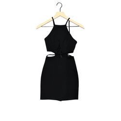 Solemio Halter Bodycon Minidress 