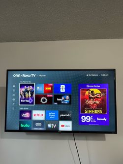 ROKU ONN. TV 40 INCH - USE ROKU APP OR REPLACEMENT REMOTE IS NEEDED.