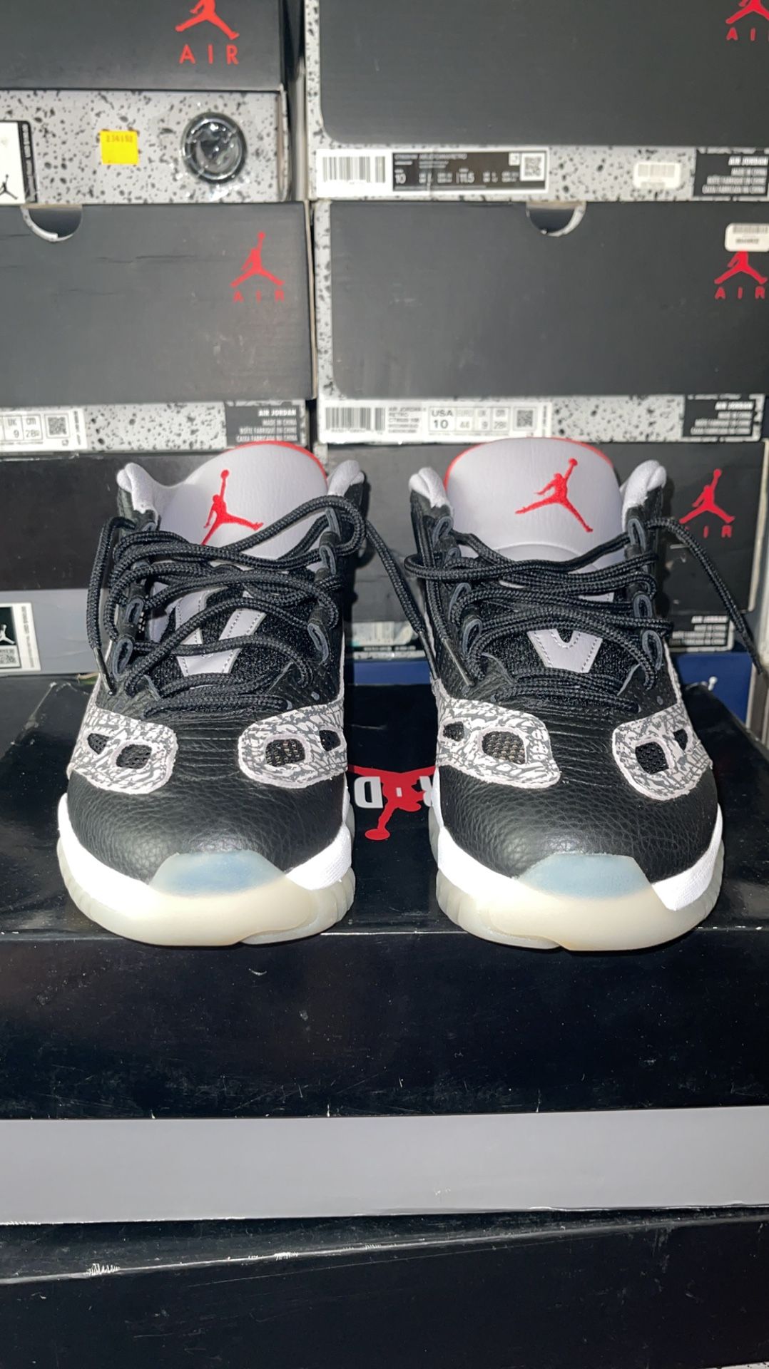 Worn 1 TimeSize 10 Jordan 11 IE Black Cement 