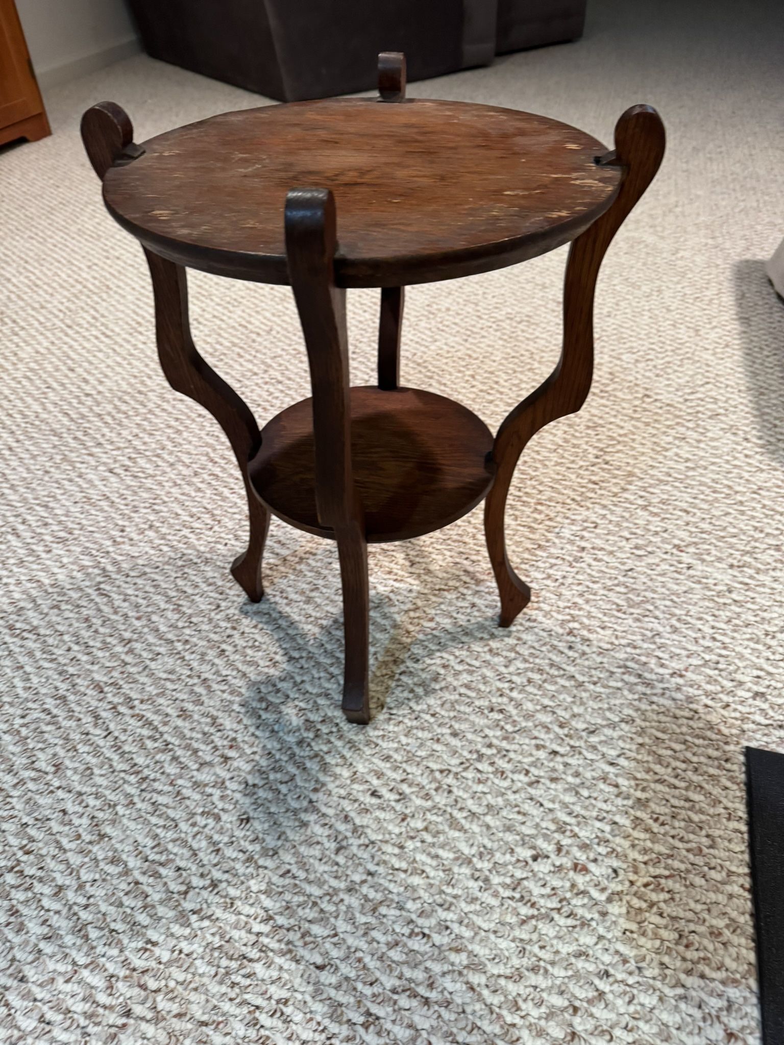 Antique Round Side Table