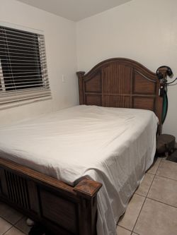 Solid Wood Queen Bed Frame