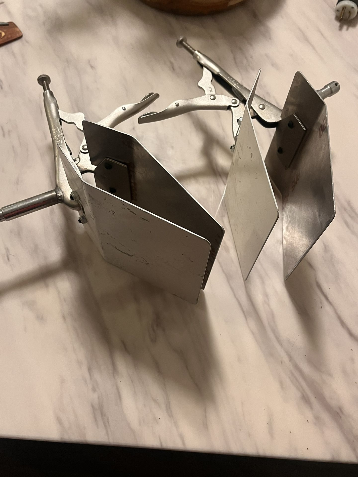 IRWIN Vise-Grip duckbill-style clamps with welded baby pins and barndoors $60 Ea/$115 a Pair Or Best Offer
