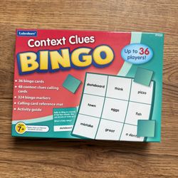 Context Clues Bingo 