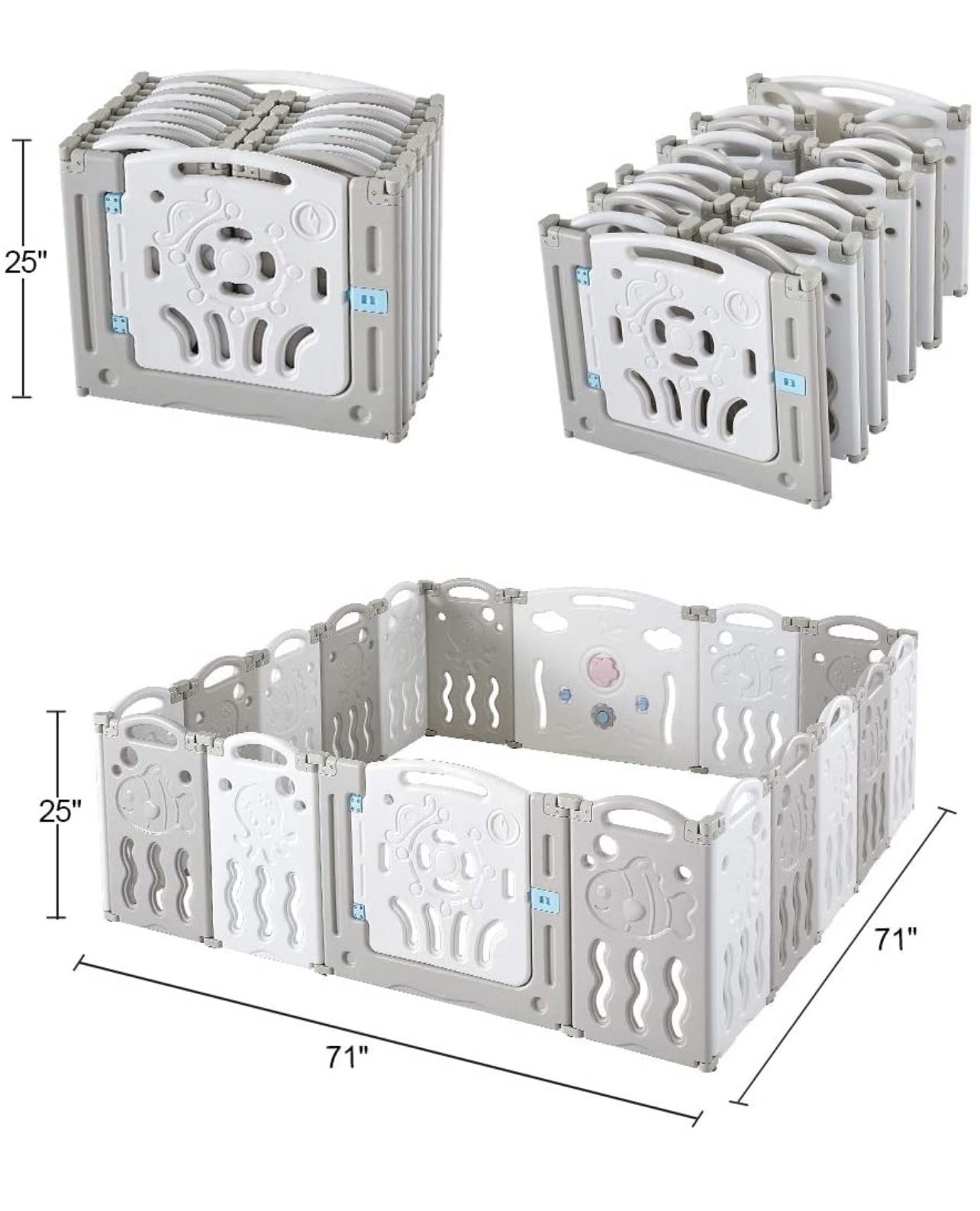 Albott- Marine Theme Baby Playpen