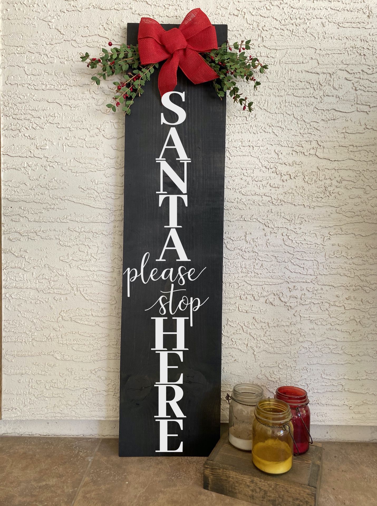 Holiday porch sign