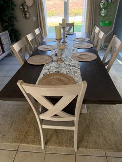 Dining table and chairs