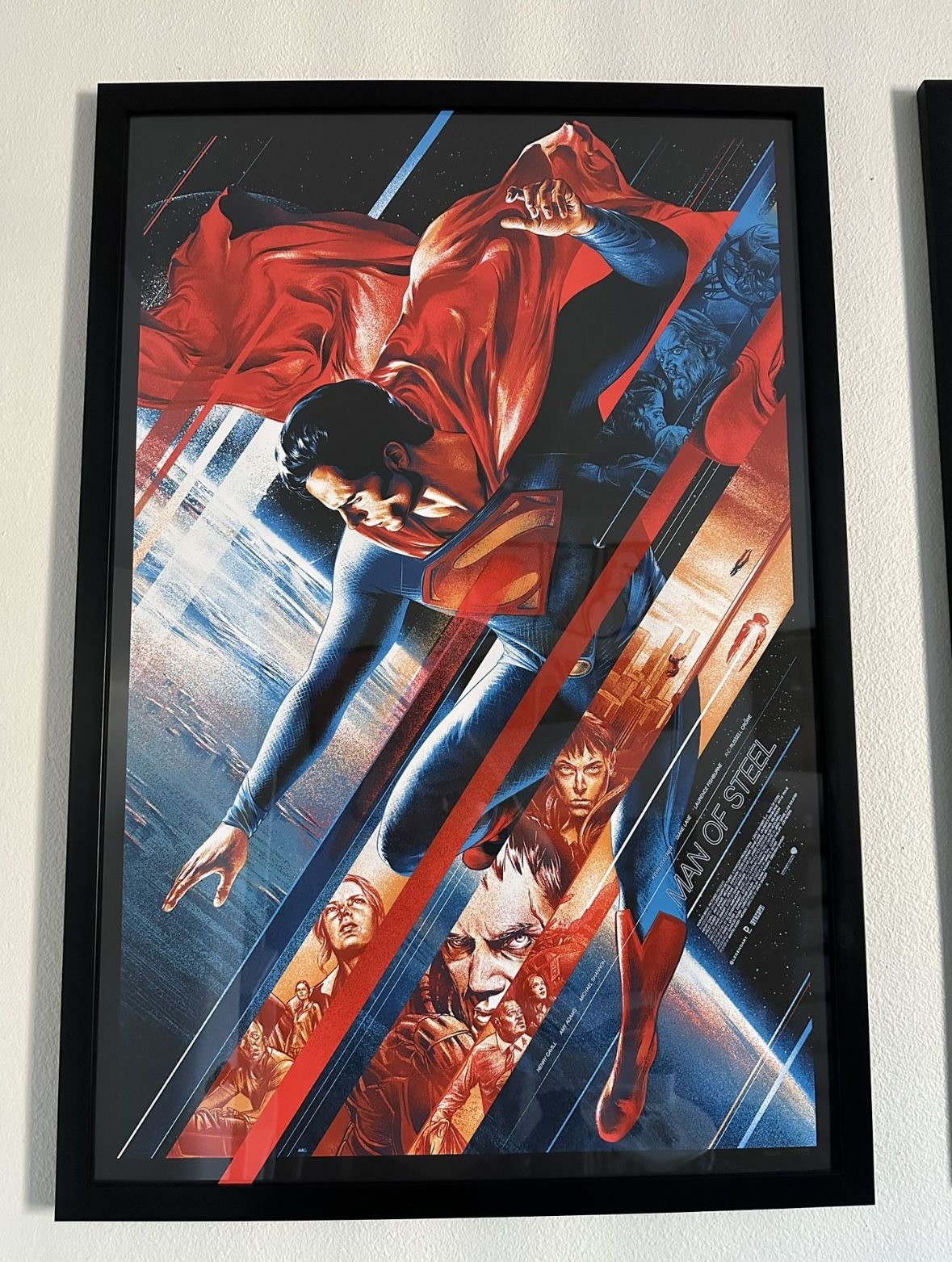 Superman Man of Steel by Martin Ansin Ltd Screen Print Poster Art Mondo