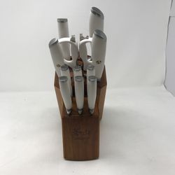 Cangshan L1 Series 12 Piece German Steel Forged Knife Set White