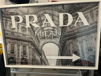 Prada Milan Framed Fashion Wall Art