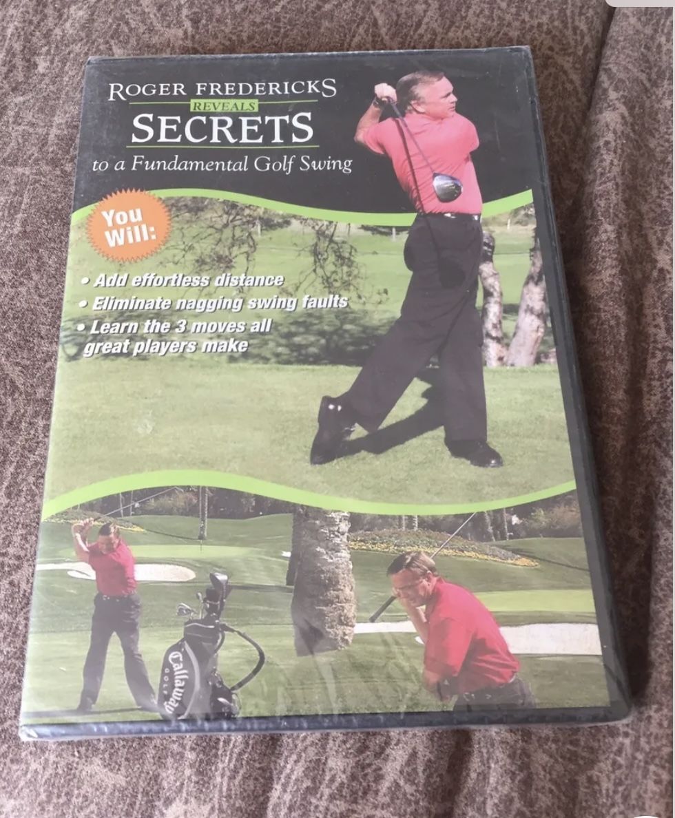Roger Fredericks Reveals Secrets to a Fundamental Golf Swing SEALED DVD