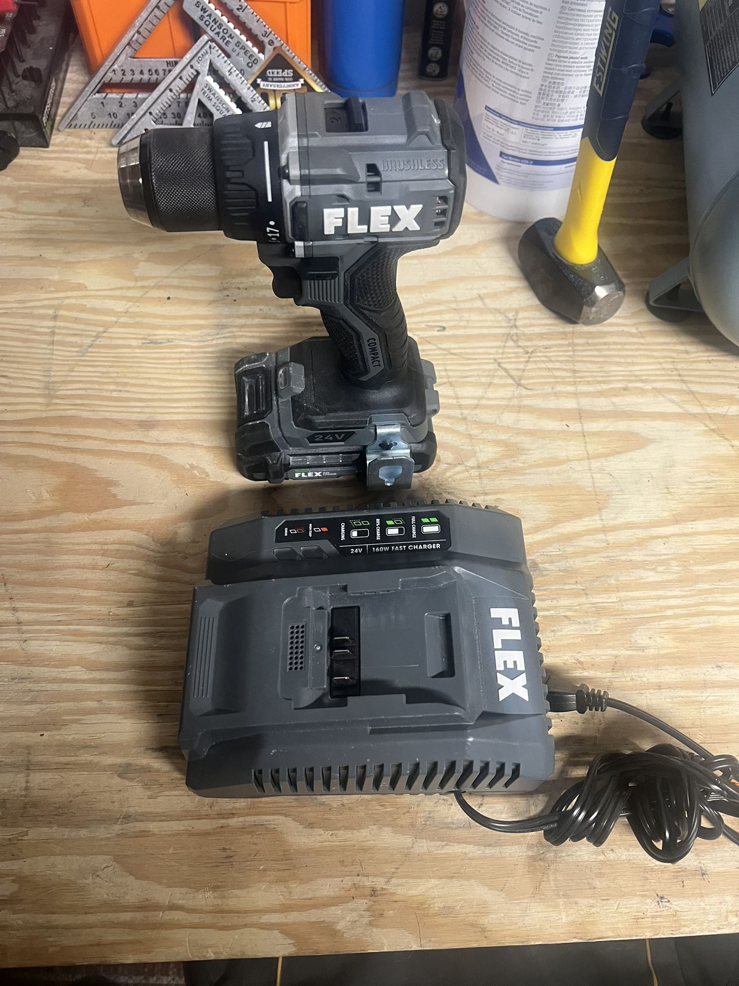 Flex 24v Drill W/Charger And Battery