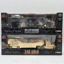 Lot Of 2 Racing Champions Precious Metals Series Diecasts
