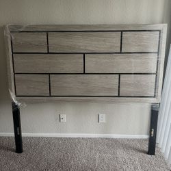 Queen bed frame + headboard