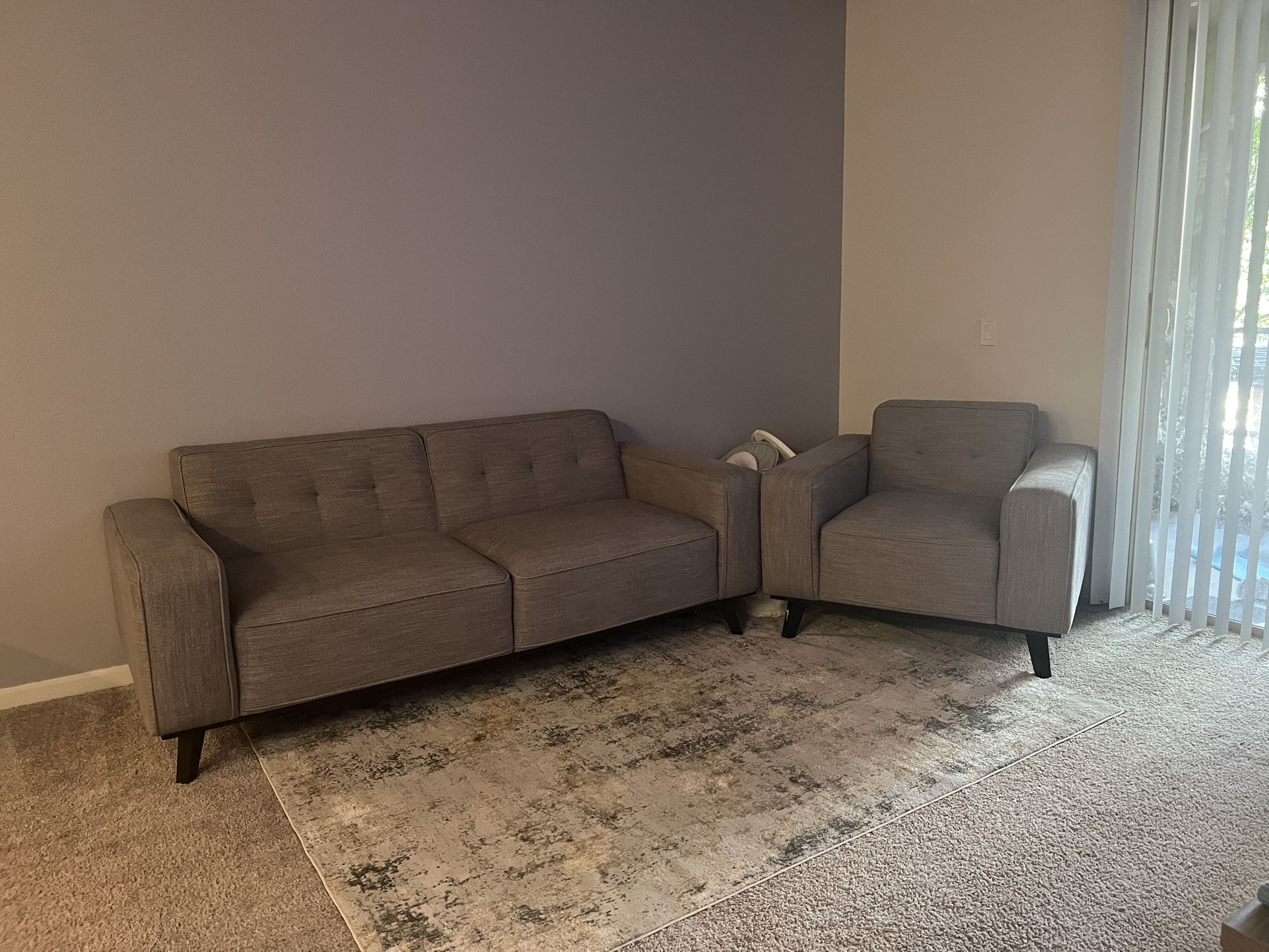 SOFA WITH CHAIR SET **NEED GONE!!**