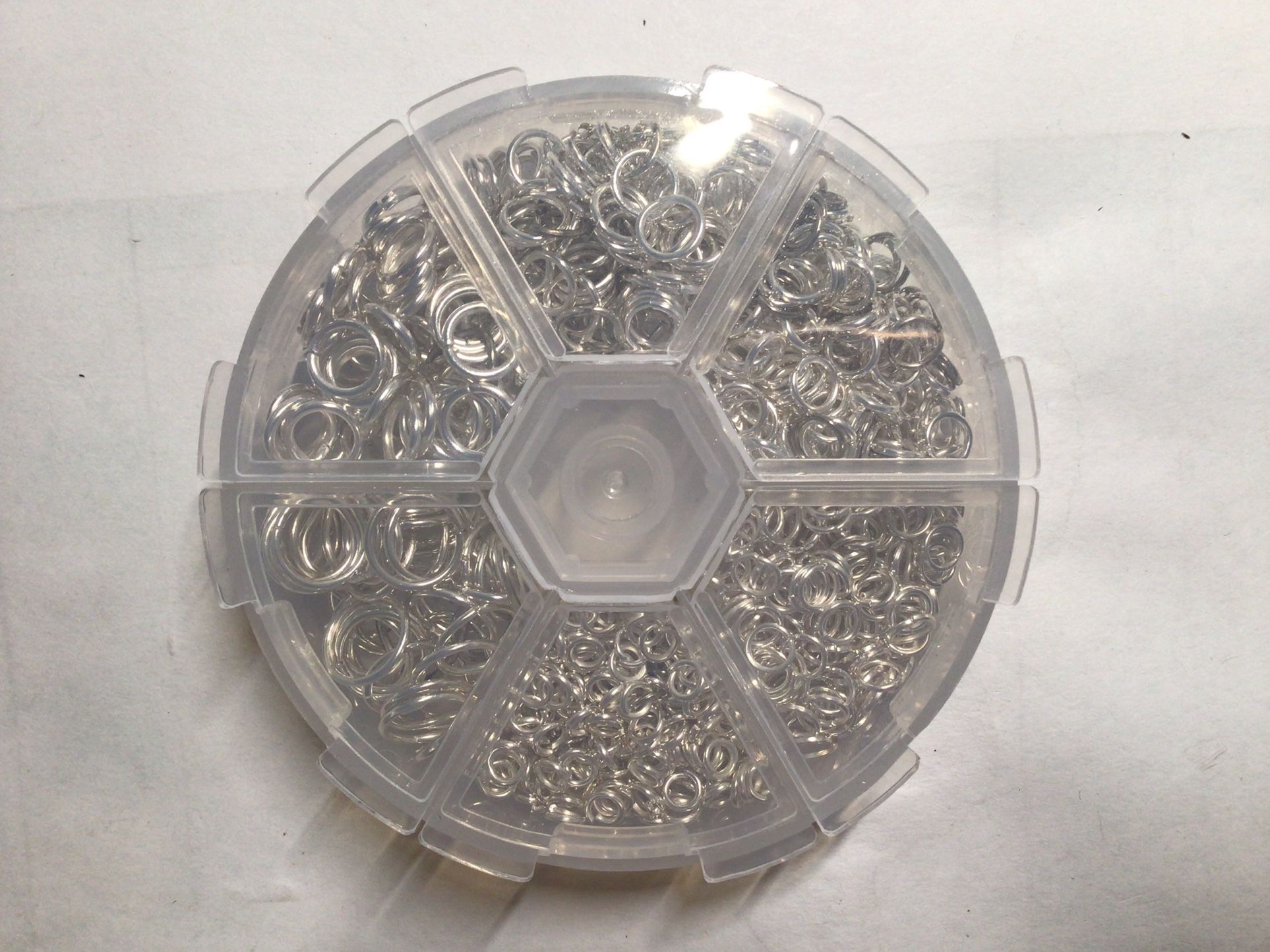 4/5/6/8/9/10mm DIY Shiny Jump Rings For Jewelry Making In Compact Container