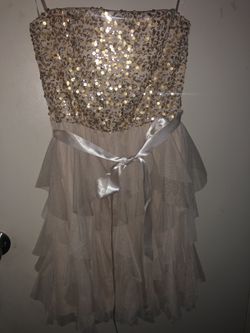 Gold party dress