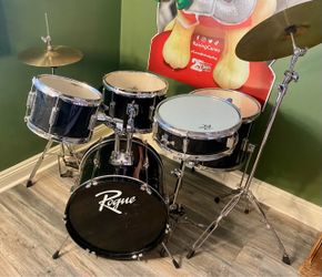 5 pc Complete Drum Set by Rogue