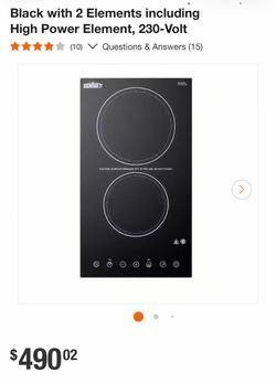 Black with 2 Elements including High Power Element, 230-Volt