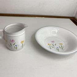 VTG Studio Nova Coupe Soup Bowl 8" And Creamer
