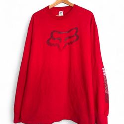 Y2K Fox Racing Longsleeve TShirt