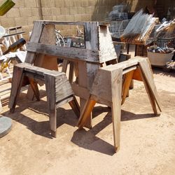 Wood Saw Horses - $15 to $20 Per Pair of 2