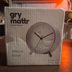 Gry Mattr Brand New Desktop Silent Clock Alarm Clock