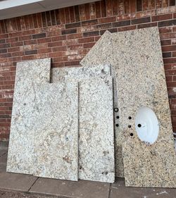 8 Slabs Of Granite/4 Sinks.