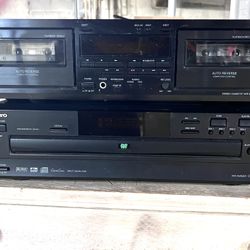 SELLING ONKYO DVD AND DUAL CASSETTE PLAYER