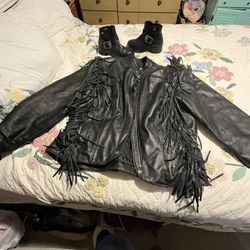 HD Leather Jacket and HD Boots