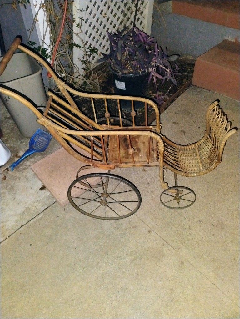 Antique Doll Wheel Chair