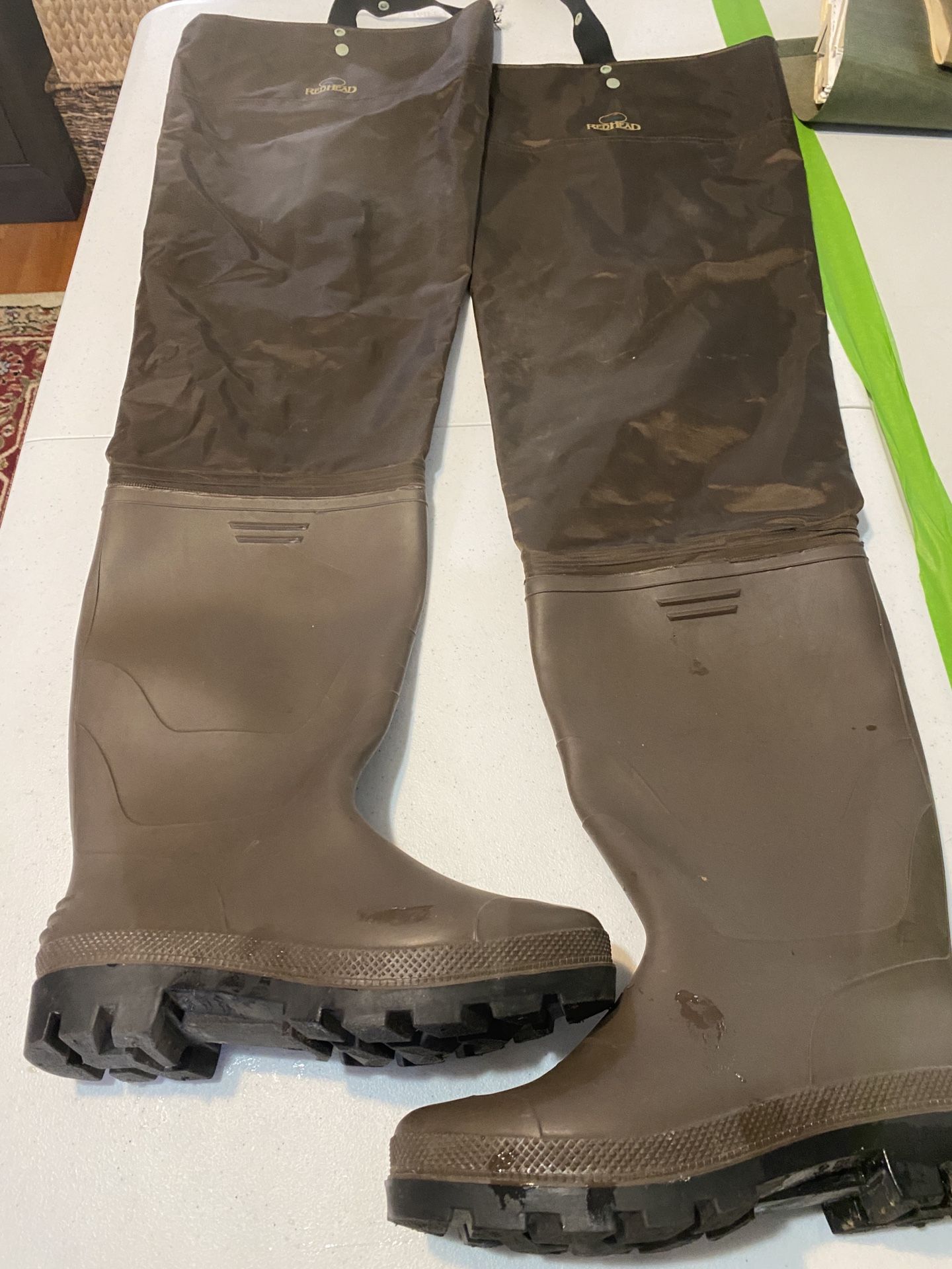 Hip Waders, Redhead, Size 9
