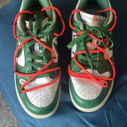 Off-White x Nike Dunk Low 'Pine Green'