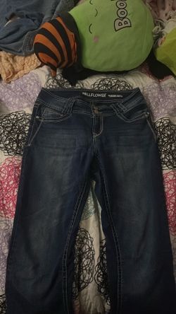low rise flare jeans
