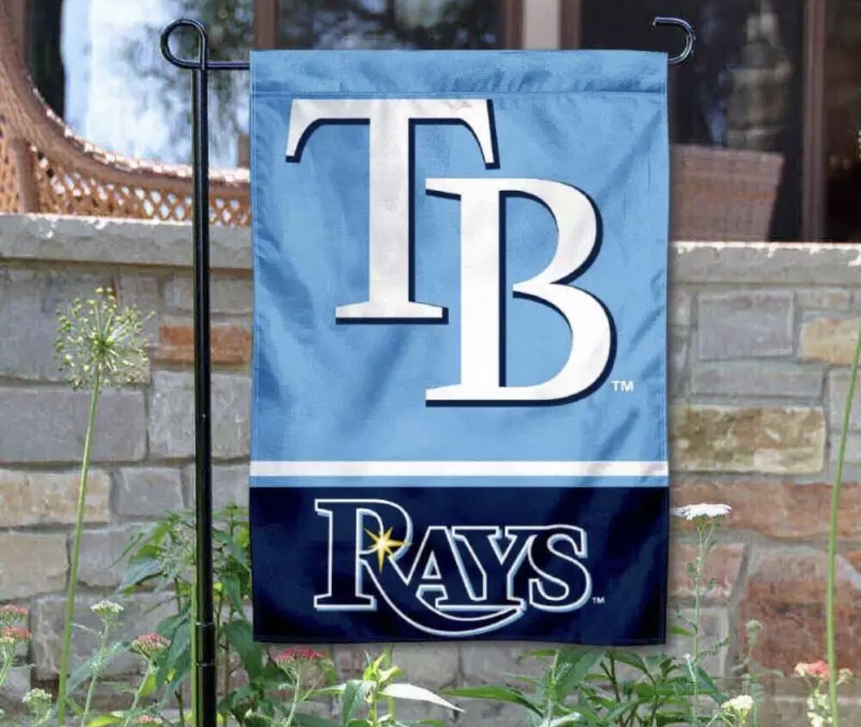 Tampa Bay rays garden flag