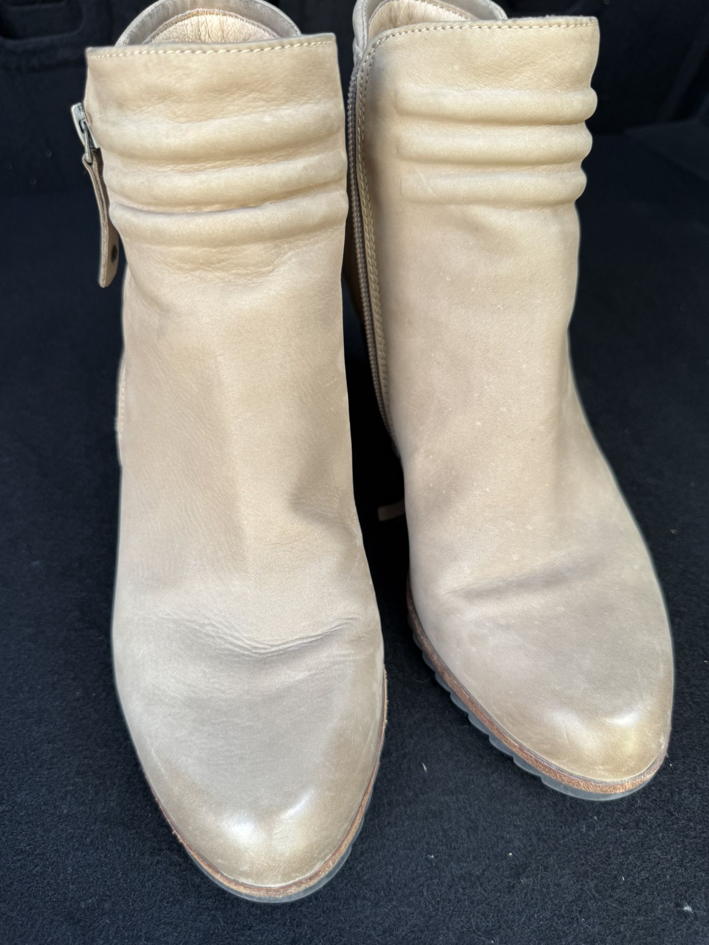 Biala Leather Wedge Boots