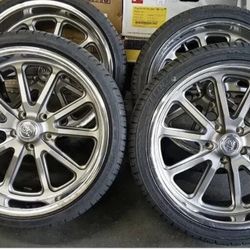 18x8 18x9.5 US MAGS RAMBLER U111 5x120.65 TIRES CHEVELLE CAMARO SS Z28 REGAL RS-WE FINANCE