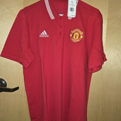 Manchester United Polo shirt, Large, Adidas