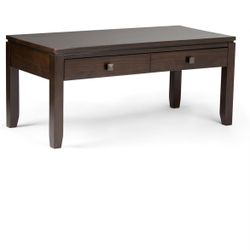New Solid Wood Rectangle coffee Table 