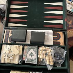 Vintage Backgammon Multi Game Set