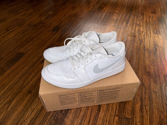 Nike Air Jordan 1 Low White/Gum Spikeless Golf Shoes Men's Size 11 DD9315-111
