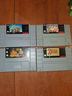 Super Nintendo games $35 each pick up in Glendale authentic clean and tested and work condition is good
