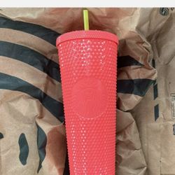 STARBUCKS 2022 SUMMER RELEASE DRAGOON FRUIT STUDDED TUMBLER 24OZ VENTI $35.00