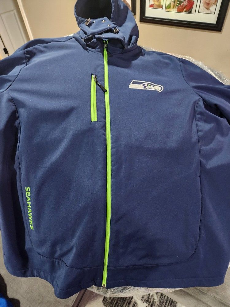 4xl Seahawks Rain/winter Jacket