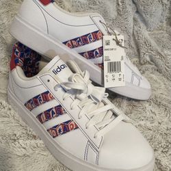 LADIES SIZE 8 BRAND NEW ADIDAS GRAND COURT CLOUDFORM WOMAN’S LIFESTYLE TENNIS SHOES- NWT